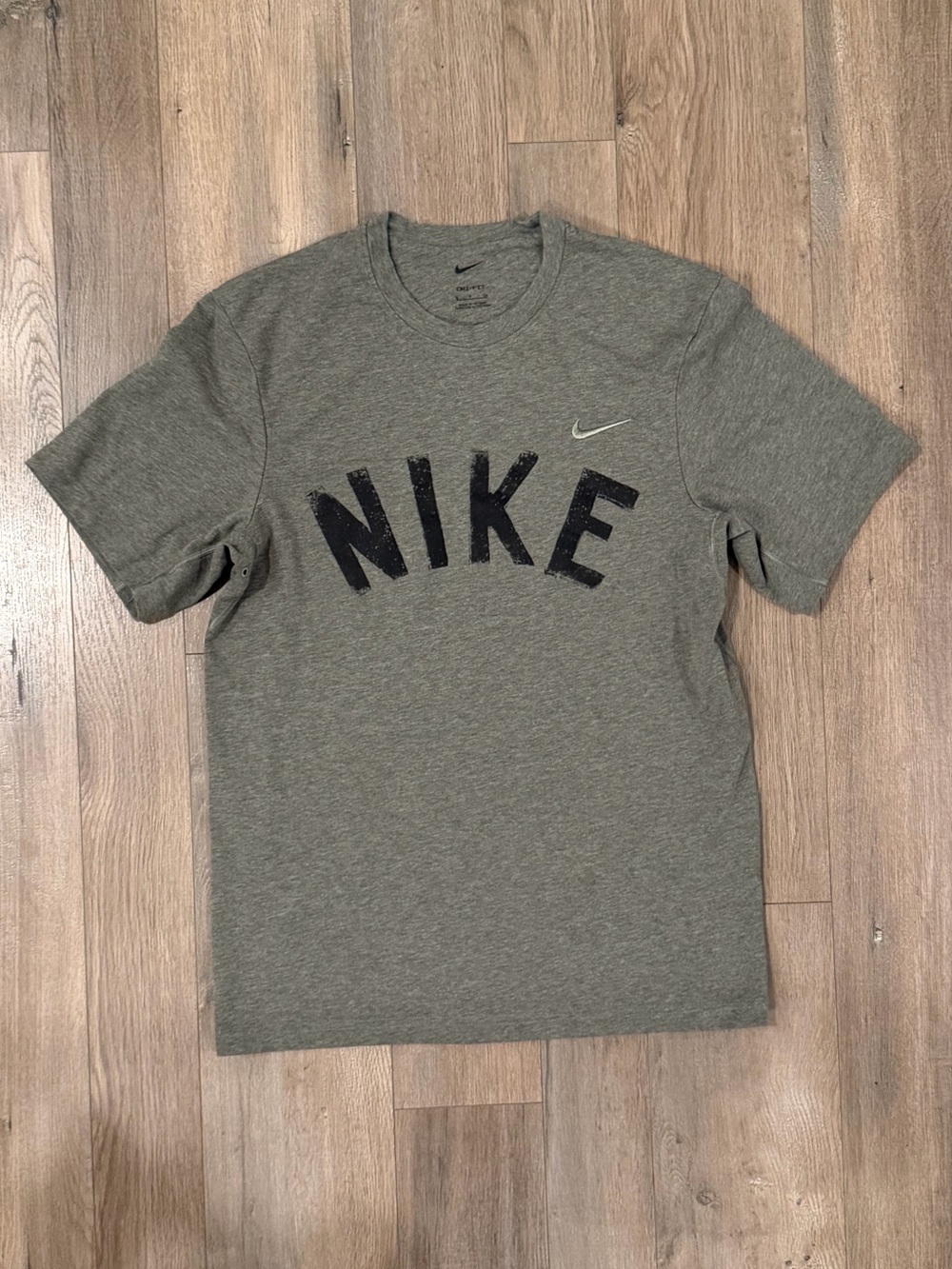 Nike Olive Green Short Sleeve Logo Tee
